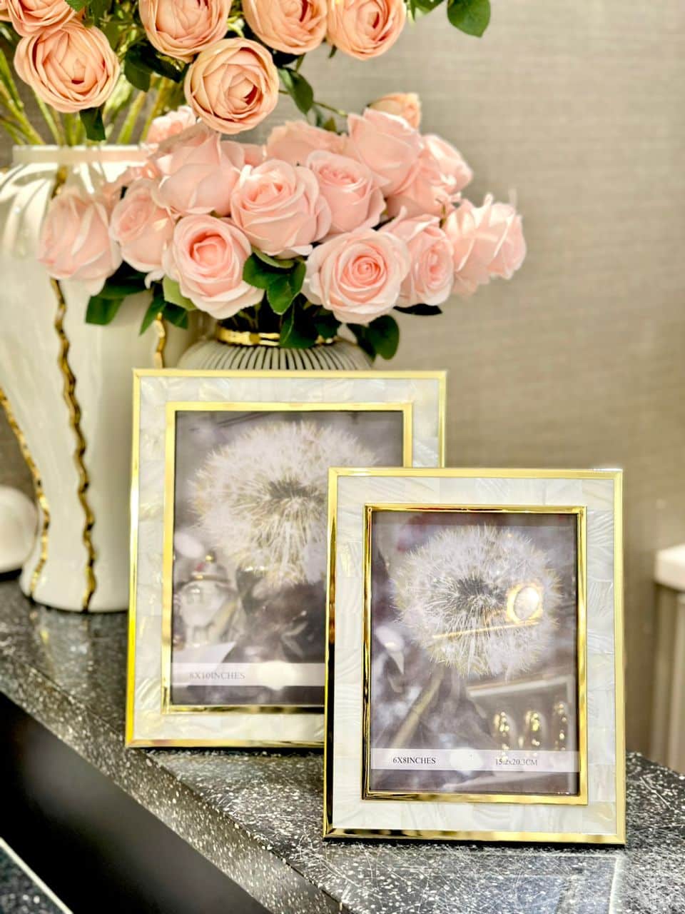 Gold & Mother Of Pearl Picture Frame